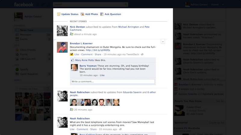 Illustration for article titled Everything You Need to Know About the Facebook Update